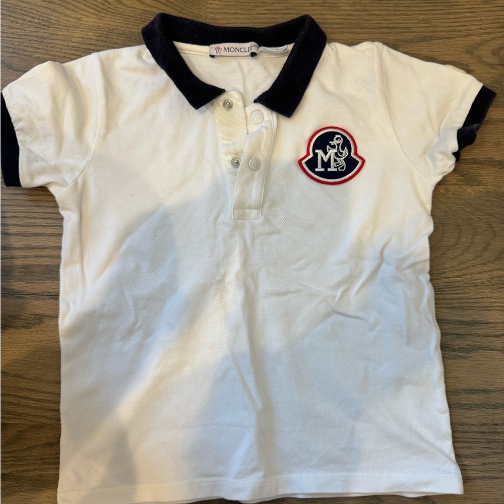 Moncler Kids Polo with Black Trim